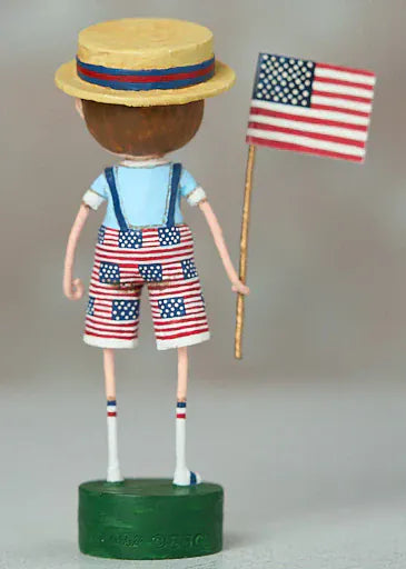Quirks! Figurines Sammie's Stars & Stripes Patriotic Lori Mitchell Figurine