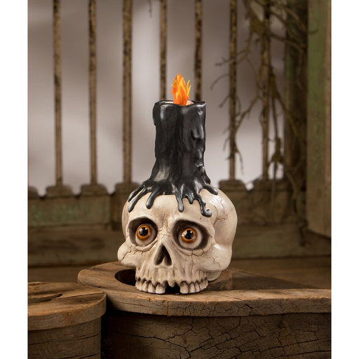 Quirks! Figurines Skull Candle Holder by Bethany Lowe Designs