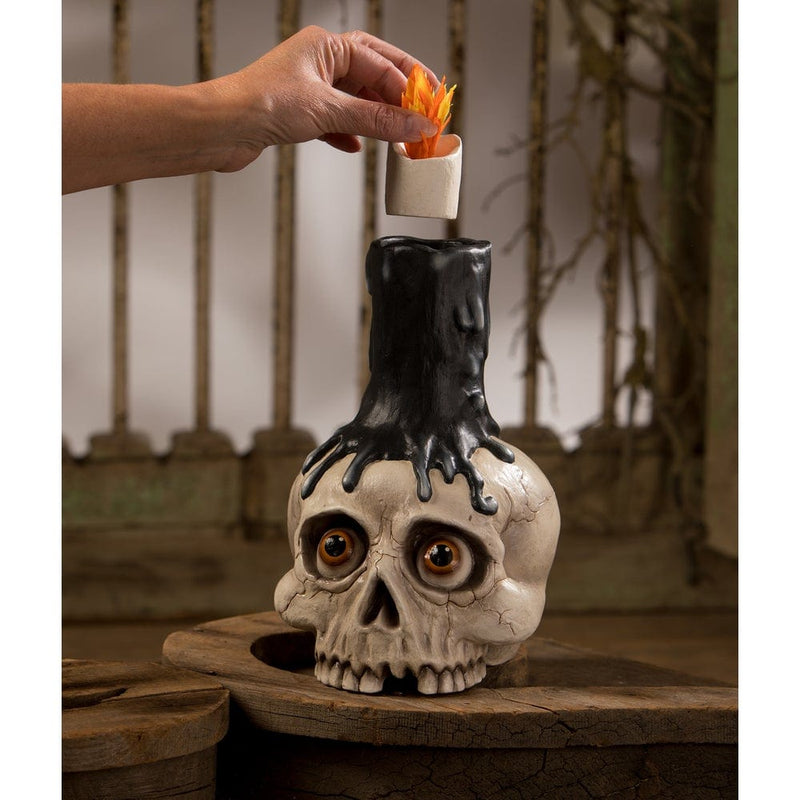 Quirks! Figurines Skull Candle Holder by Bethany Lowe Designs