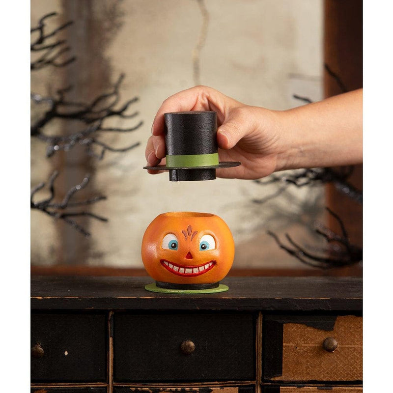 Quirks! Figurines Smiling Pumpkin Container by Bethany Lowe Designs