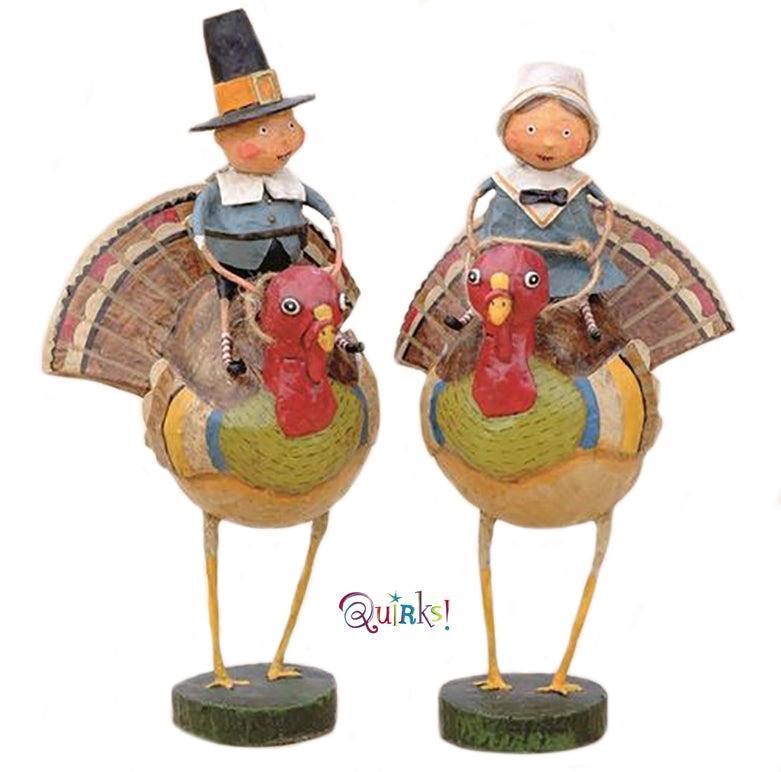 Quirks! Figurines Tom & Goodie on Gobblers Lori Mitchell Collectible Figurine Set