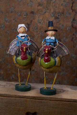Quirks! Figurines Tom & Goodie on Gobblers Lori Mitchell Collectible Figurine Set