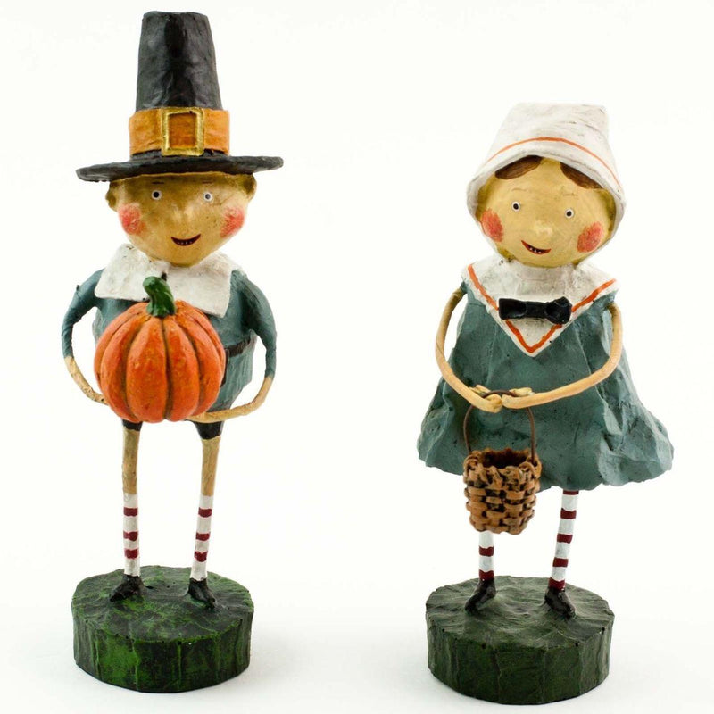 Quirks! Figurines Tom & Goodie Thanksgiving Set of 2 Lori Mitchell Collectible Figurines
