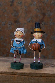 Quirks! Figurines Tom & Goodie Thanksgiving Set of 2 Lori Mitchell Collectible Figurines