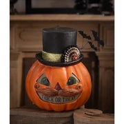 Quirks! Figurines Trick or Treat Pumpkin Stache by Bethany Lowe Designs