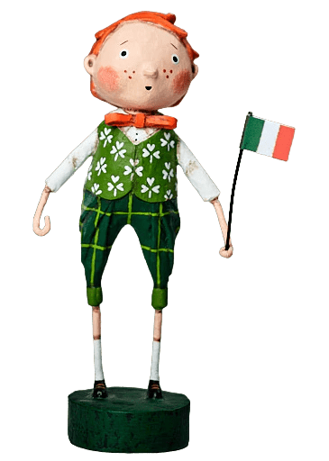 Quirks! Figurines Tristan Go Braugh© Lori Mitchell St. Patrick's Day Figurine