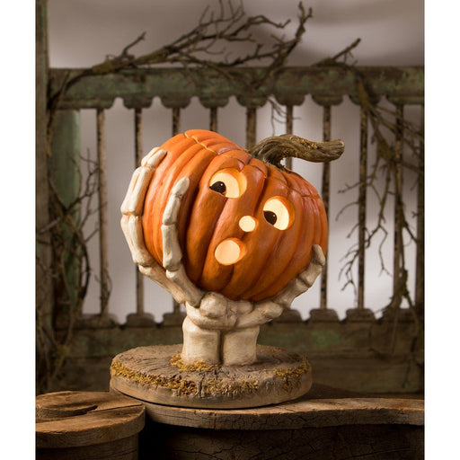 Quirks! Figurines Ut-Oh Gotcha Pumpkin by Bethany Lowe Designs