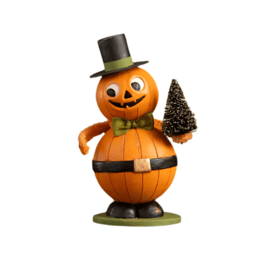 Quirks! Figurines Vintage Jolly Pumpkinman by Bethany Lowe Designs