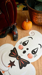 Quirks! floor mat Ghostie in Caudron Die Cut Vinyl Halloween Floor Decor by Johanna Parker -102"