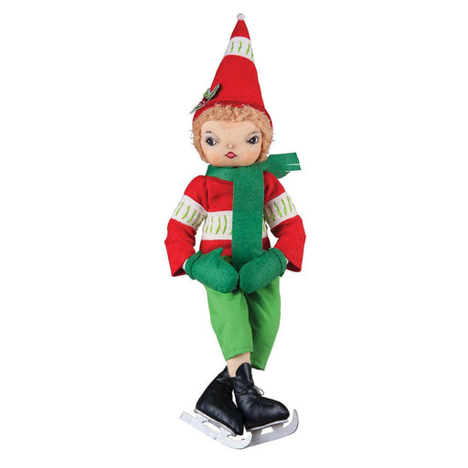 Quirks! Gathered Traditions Christmas by Joe Spencer Torrence Ice Skating Boy Gathered Traditions Art Doll by Joe Spencer