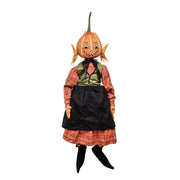 Quirks! Gathered Traditions Halloween by Joe Spencer Georgette Pumpkin Girl Gathered Traditions Art Doll by Joe Spencer