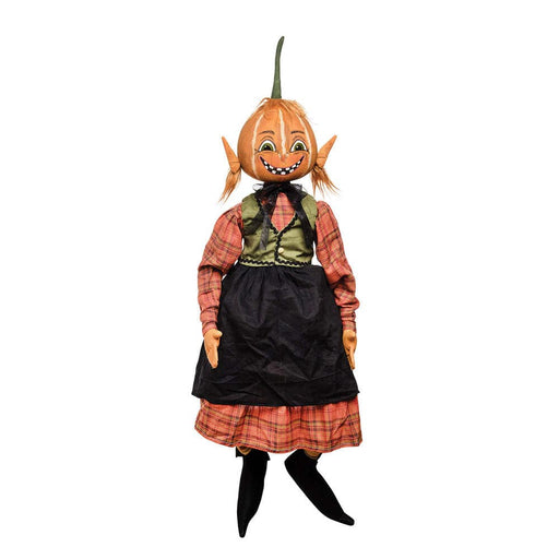 Quirks! Gathered Traditions Halloween by Joe Spencer Georgette Pumpkin Girl Gathered Traditions Art Doll by Joe Spencer