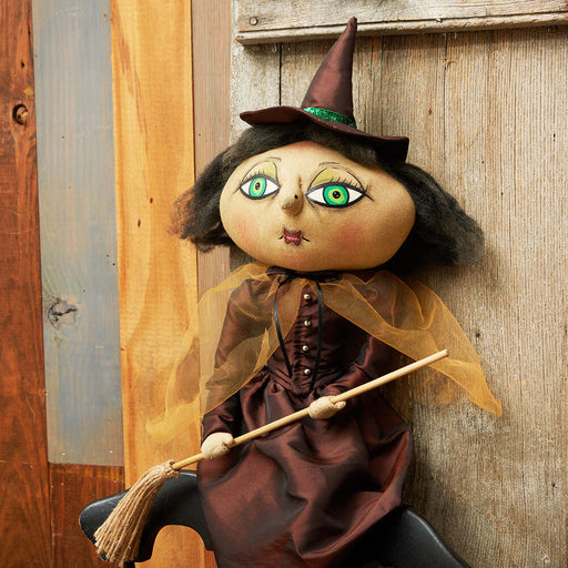 Quirks! Gathered Traditions Halloween by Joe Spencer Matilda Witch Gathered Traditions Art Doll by Joe Spencer