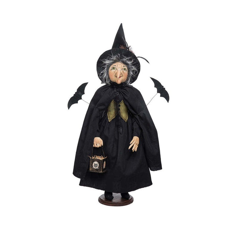 Quirks! Gathered Traditions Halloween by Joe Spencer Morgana Witch on Stand by Joe Spencer