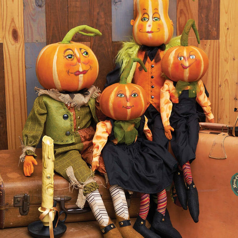 Quirks! Gathered Traditions Halloween by Joe Spencer Patton Pumpkin Gathered Traditions Art Doll by Joe Spencer
