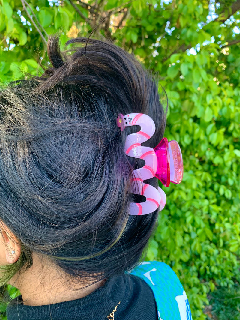 Quirks! Hair Clips Cowboy Worm Acetate Hair Claw