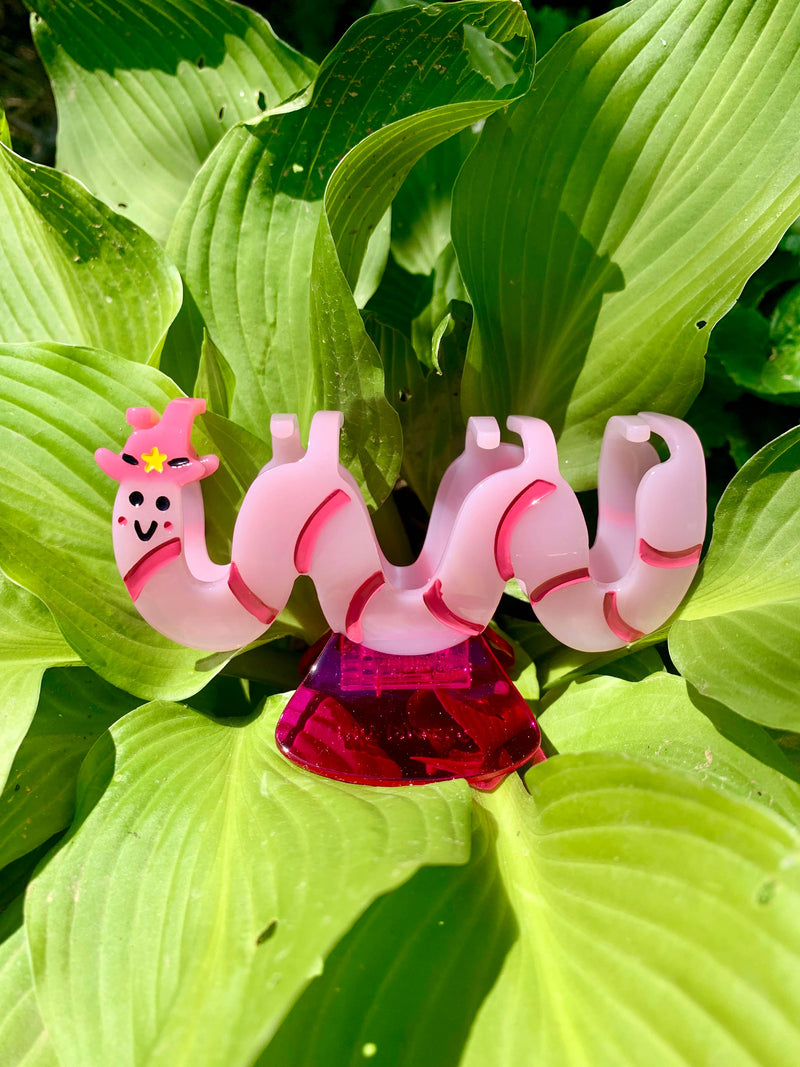 Quirks! Hair Clips Cowboy Worm Acetate Hair Claw
