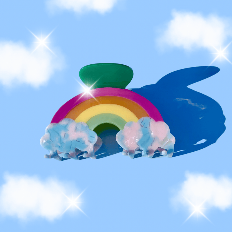 Quirks! Hair Clips Rainbow Acetate Hair Claw