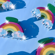 Quirks! Hair Clips Rainbow Acetate Hair Claw