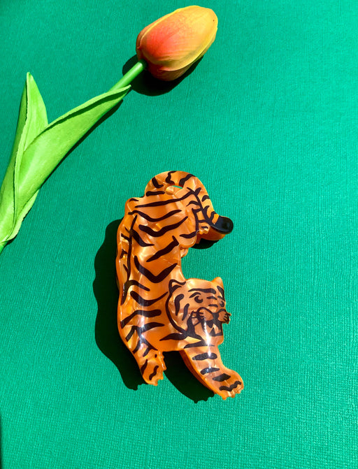 Quirks! Hair Clips Tiger Acetate Hair Claw 