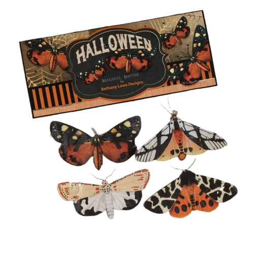 Quirks! Halloween Ornament Halloween Moth Eclipse Ornaments Set of 4