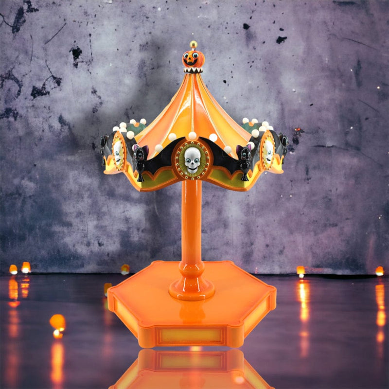 Quirks! Halloween, Seasonal Decor Halloween Carnival Haunted Merry Go Round Display Stand by December Diamonds