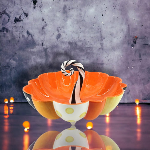 Quirks! Halloween, Seasonal Decor Halloween Carnival Pumpkin Serving Bowl by December Diamonds