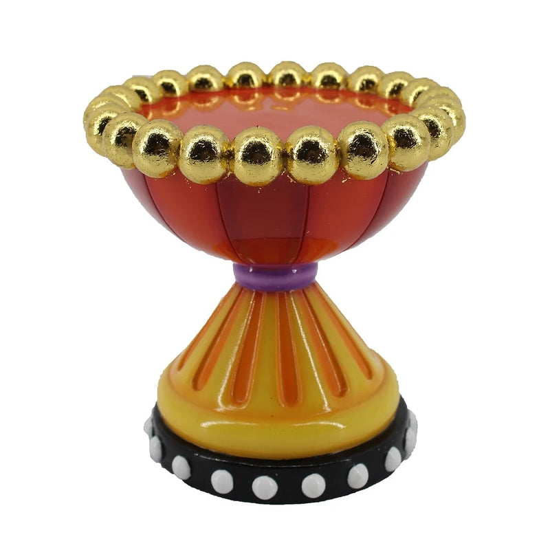 Quirks! Halloween, Seasonal Decor Halloween Carnival Red and Orange Candle Holder by December Diamonds