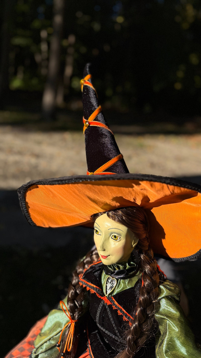 Quirks! Halloween, Seasonal Decor Lucinda Jinx Witch Doll 42" by Katherine's Collection
