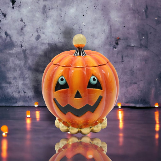 Quirks! Halloween, Seasonal Decor Pumpkin Cookie Jar by December Diamonds