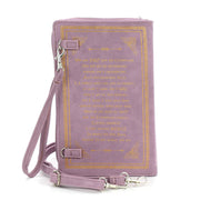 Quirks! Handbag Alice in Wonderland Book Handbag - LAVENDER