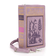Quirks! Handbag Alice in Wonderland Book Handbag - LAVENDER