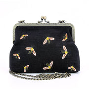 Quirks! handbag Bees Kisslock Handbag: Black