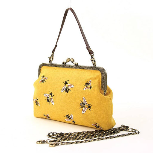 Quirks! handbag Bees Kisslock Handbag: Black
