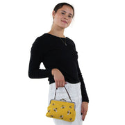 Quirks! handbag Bees Vintage Kisslock Handbag : Yellow