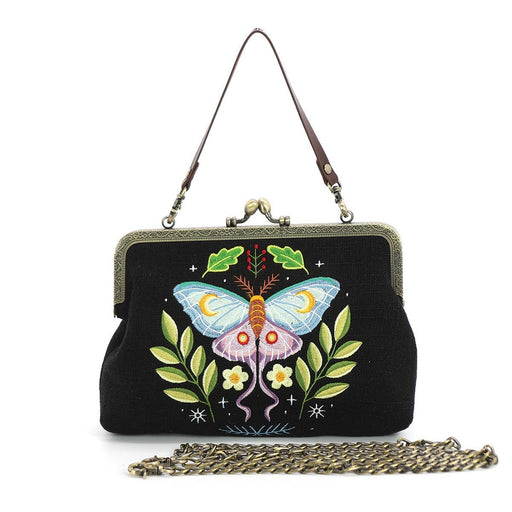 Quirks! handbag Butterfly Vintage Kisslock Handbag: Black