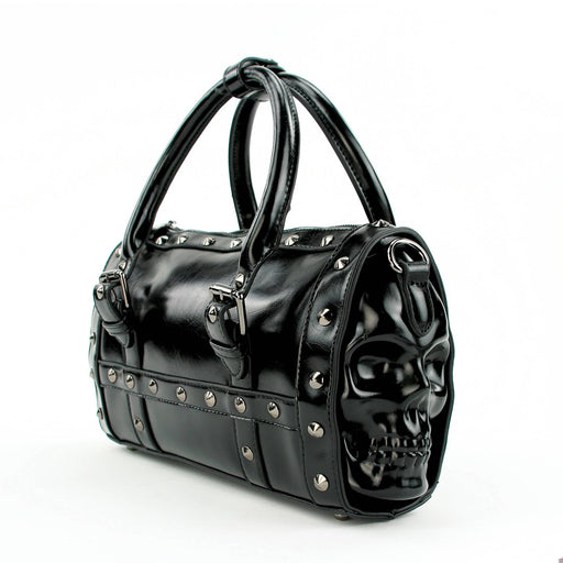 Quirks! Handbag Dual Skull Satchel Bag