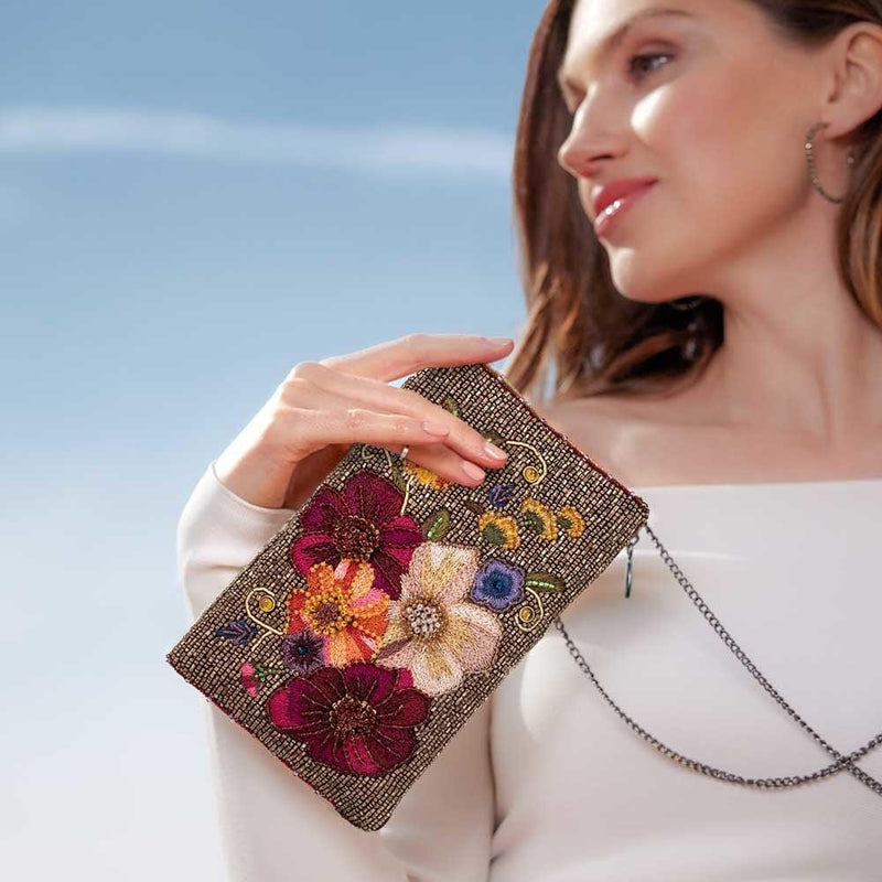 Quirks! Handbags Budding Romance Crossbody Phone Bag by Mary Frances