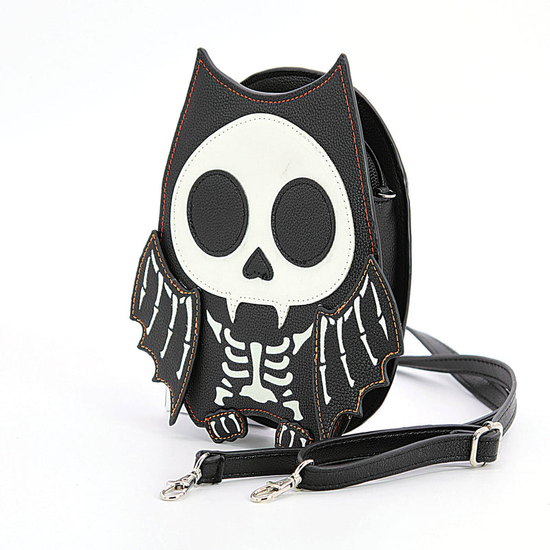 Quirks! Handbags Glow in the Dark Skeleton Bat Shoulder Bag