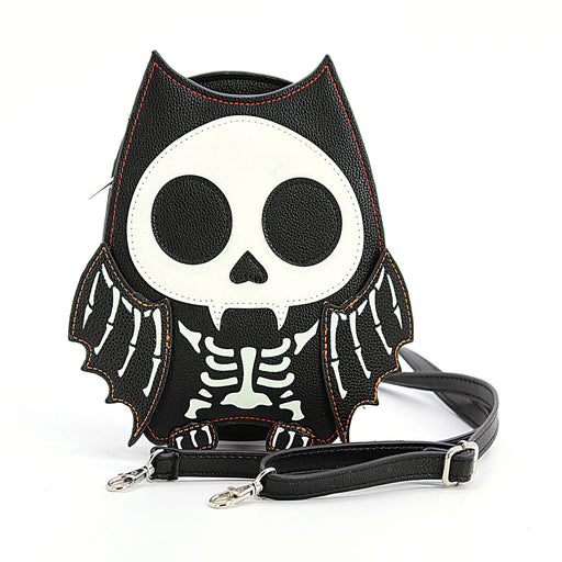 Quirks! Handbags Glow in the Dark Skeleton Bat Shoulder Bag