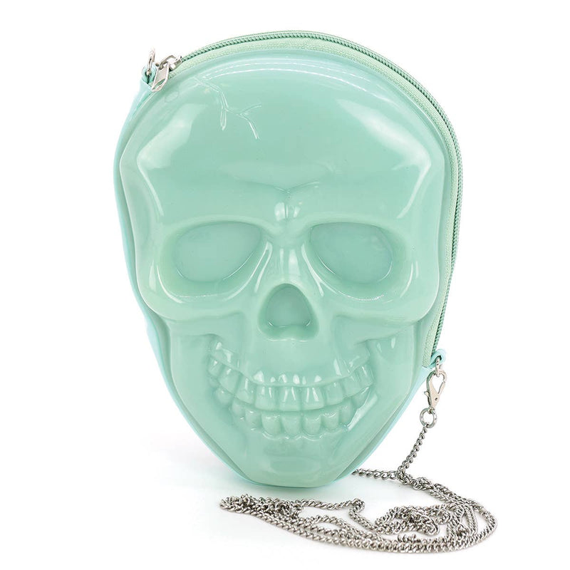 Quirks! Handbags Glow in the Dark Skull Head Crossbody Bag