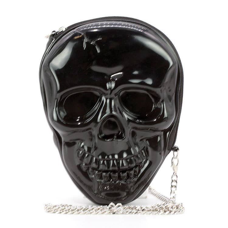 Quirks! Handbags Glow in the Dark Skull Head Crossbody Bag