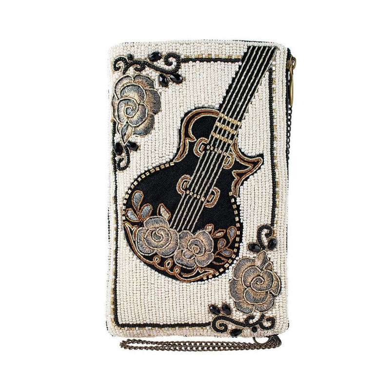 Quirks! Handbags Guitar Player Crossbody Phone Bag by Mary Frances