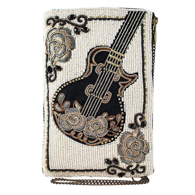 Quirks! Handbags Guitar Player Crossbody Phone Bag by Mary Frances