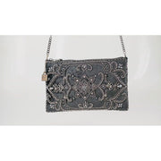 Quirks! Handbags Night Light, Pewter Mini Crossbody Handbag by Mary Frances