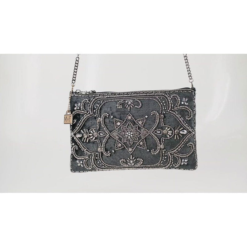 Quirks! Handbags Night Light, Pewter Mini Crossbody Handbag by Mary Frances