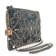 Quirks! Handbags Night Light, Pewter Mini Crossbody Handbag by Mary Frances