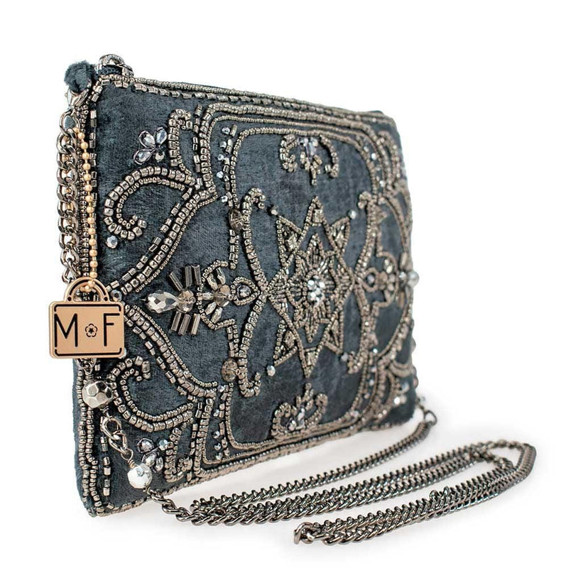 Quirks! Handbags Night Light, Pewter Mini Crossbody Handbag by Mary Frances