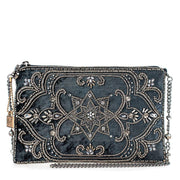 Quirks! Handbags Night Light, Pewter Mini Crossbody Handbag by Mary Frances