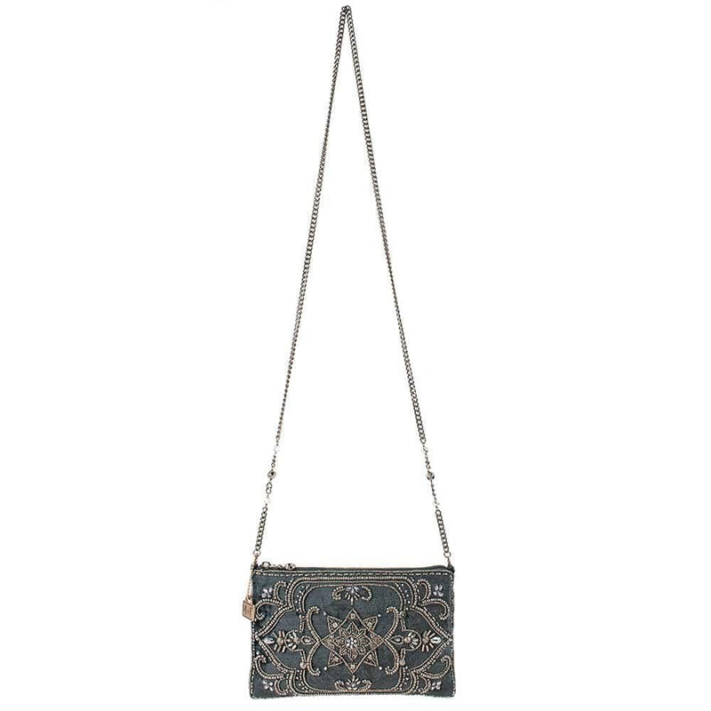 Quirks! Handbags Night Light, Pewter Mini Crossbody Handbag by Mary Frances